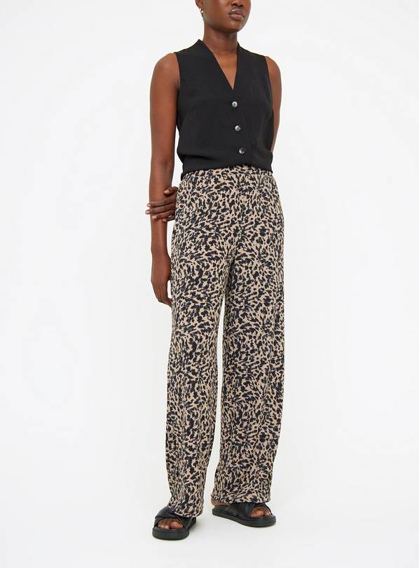 Zara leopard hot sale print pants